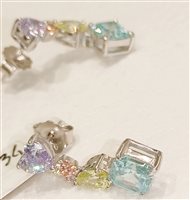 Orecchini Vidali Gioielli Bambino in Argento Zircone ORAR-4-34 - ORAR-4-34